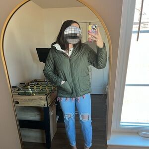 Old Navy Olive Quilted Jacket